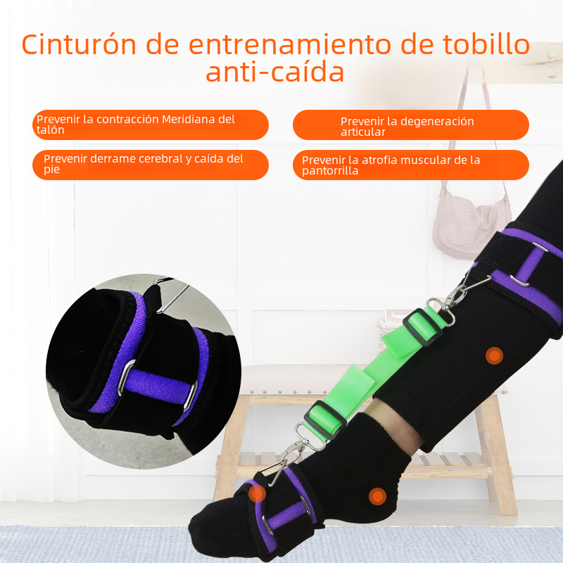 Foot Drop Rehabilitation Elastic Band with Support Brace