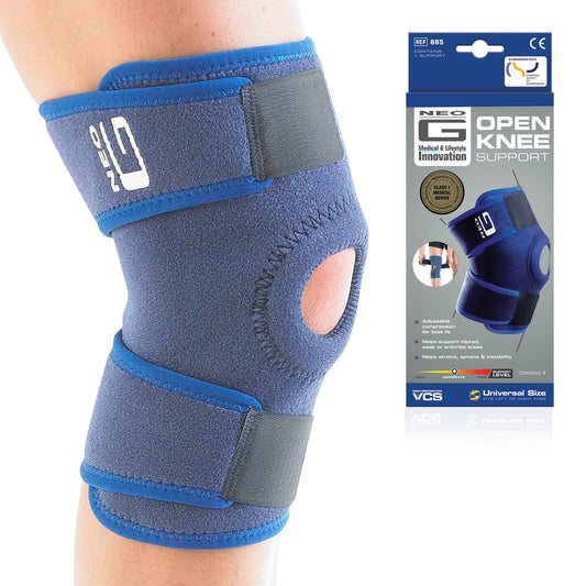 Neo-G Knee Support Open Patella – Knee Support for Knee Pain Arthritis Joint Pain Relief Meniscus tear runners knee patella injuries – Knee support for women and men - Adjustable Compression